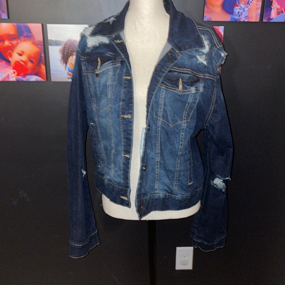 Fashionnova cropped denim jacket